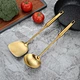 gold kitchen utensil holder